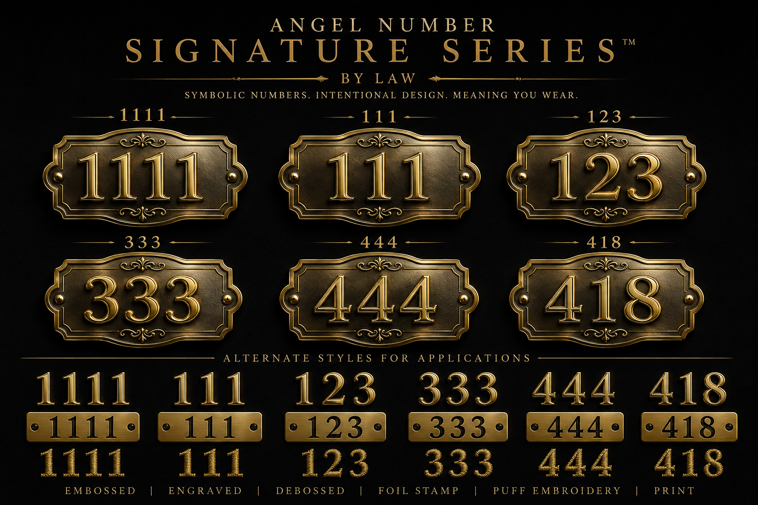 The Angel Number Signature Series